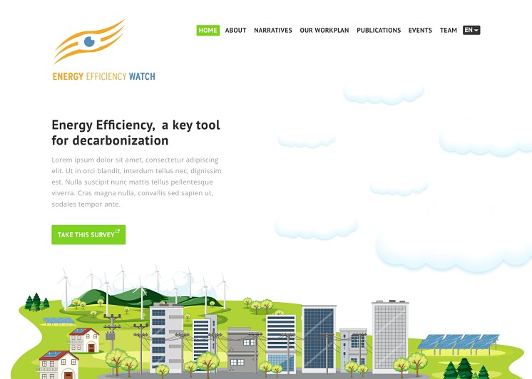 Energy efficiency homepage